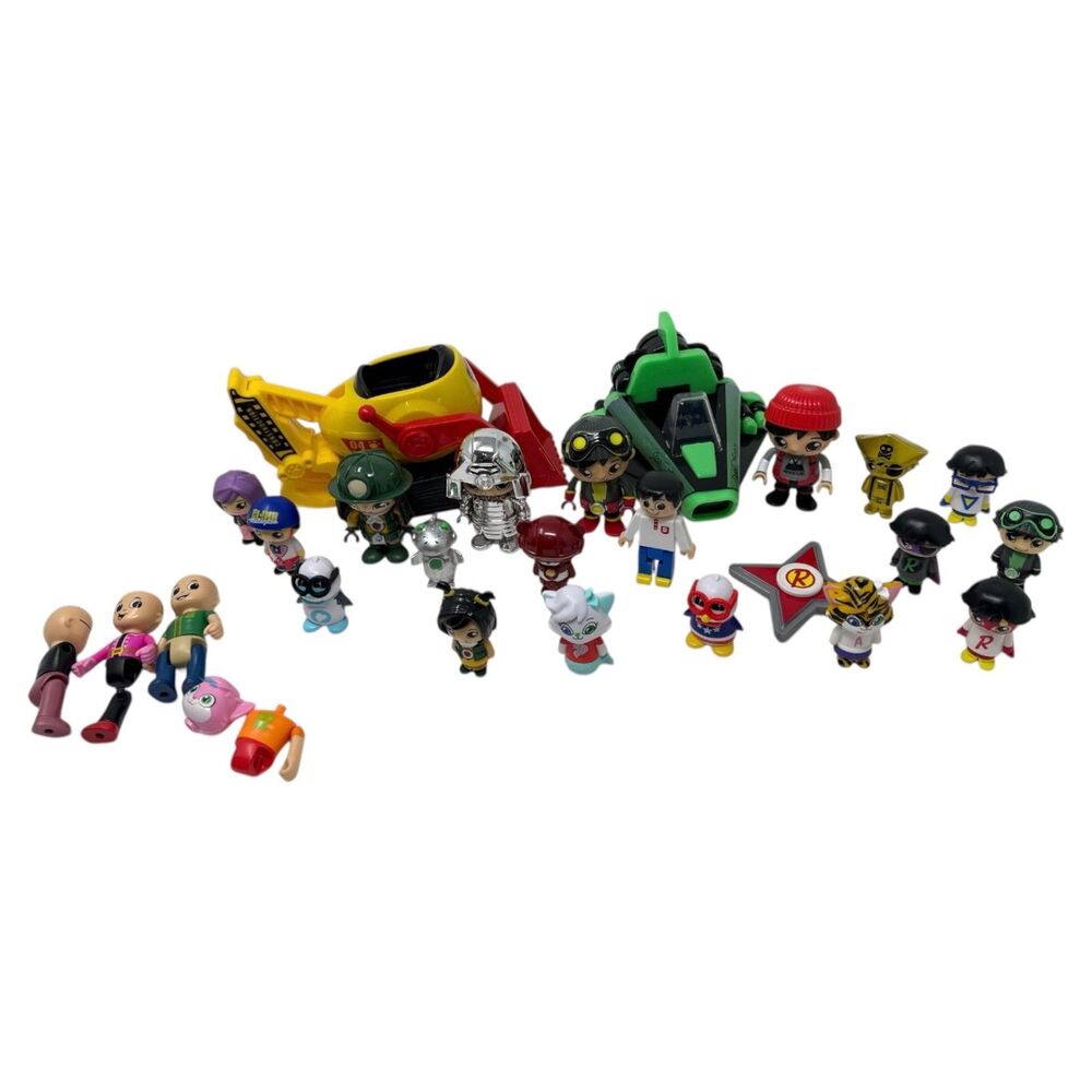 Ryans World Toy Lot 22 figurines vehicles figures